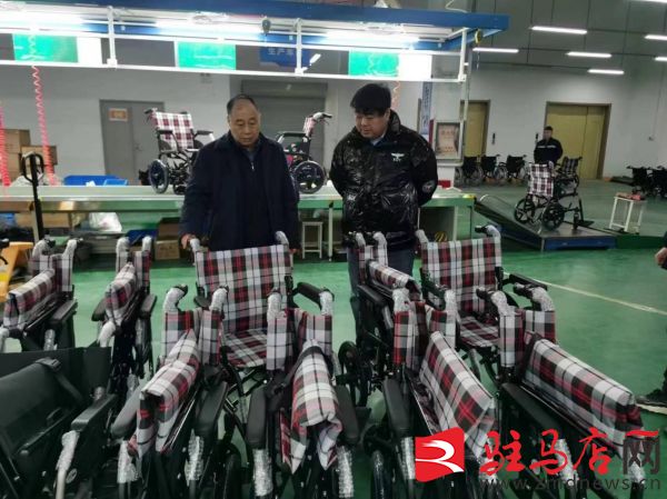 中国残联副主席张银良深入开发区科技产业园泰康阳光医疗器材有限公司调研复工复产及安全生产工作开展情况